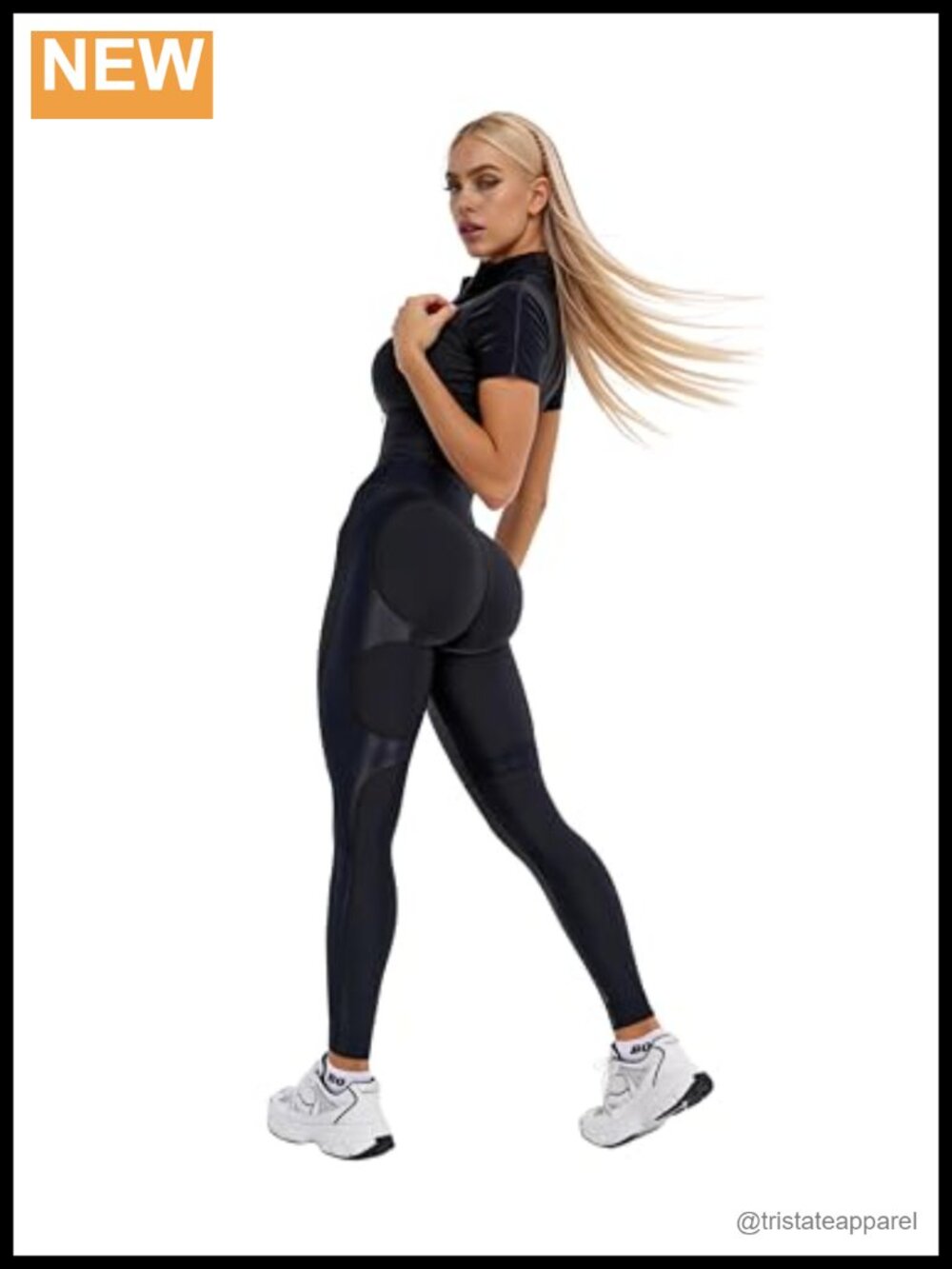 Women's Long Sleeve Workout Jumpsuit Tummy Control Butt Lifting Bodysuit